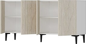 Console Zeynep 150 - White, Travertine White
Travertine