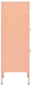 Ντουλάπι Αποθήκευσης Ροζ 42,5 x 35 x 101,5 εκ. από Ατσάλι - Ροζ