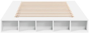 vidaXL Πλαίσιο Κρεβατιού Λευκό 160x200 εκ. Επεξεργασμένο Ξύλο