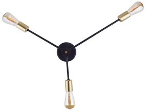 Φωτιστικό Τοίχου Mill III 9136 Black-Gold Nowodvorski Metal
