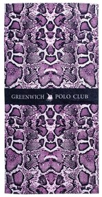 Πετσέτα Θαλάσσης 3714 Purple-Black Greenwich Polo Club Beach 80x170cm 100% Βαμβάκι