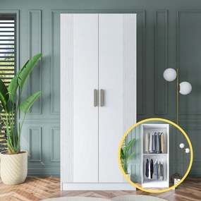Ντουλάπα Λευκό BRECE 90x57.5x210