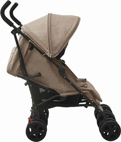vidaXL Καρότσι Διδύμων Taupe Ατσάλινο