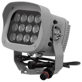 LED Προβολέας Αρχιτεκτονικού Φωτισμού GENIUS DMX512 24W CREE 24v 2400lm Δέσμης 10° Μοιρών Αδιάβροχος IP67 RGB GloboStar 05021 - 05021