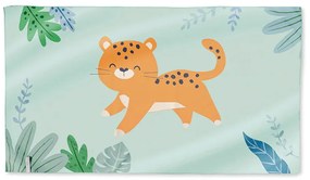 Παιδική Πετσέτα Θαλάσσης Microfiber (90x160) Saro Jungle Cheetah 64304