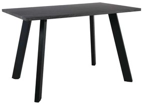 Τραπέζι BAXTER 140x80cm Grey Walnut/Βαφή Μαύρη