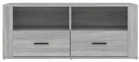 vidaXL Έπιπλο Τηλεόρασης Γκρι Sonoma 100x35x40 εκ. από Επεξεργ. Ξύλο
