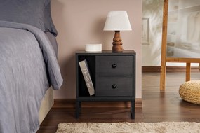 Nightstand Glimmer - Wood Black, Black Wood Black
Black