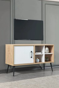 Έπιπλο Τηλεόρασης Sapphire Δρυς / Ανθρακί SOCLO 100x35x20
