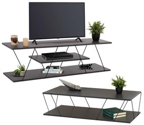 ΣΥΝΘΕΣΗ ΣΑΛΟΝΙΟΥ 2ΤΜΧ TARS HM11771.20 ΜΕΛΑΜΙΝΗ-ΜΕΤΑΛΛΟ ΓΚΡΙ-ΜΑΥΡΟ