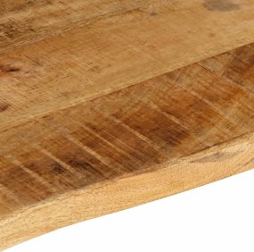 vidaXL Επιφάνεια Τραπεζιού 80x60x2,5 εκ. Live Edge Μασίφ Ξύλο Μάνγκο