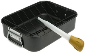 3PC DURASTONE ROASTING TRAY BK K134BK