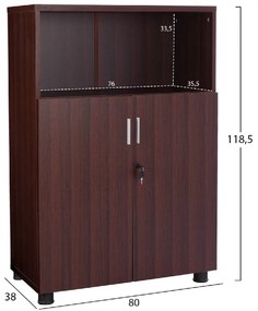 ΝΤΟΥΛΑΠΙ ΓΡΑΦΕΙΟΥ VALORA ΕΠΑΓΓΕΛΜΑΤΙΚΟ HM2058.12 WENGE 80x38x118,5