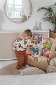 Βιβλιοθήκη Μοντεσσόρι Φυσικό 60x37,5x70