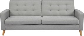 Καναπές κρεβάτι τριθέσιος Nextdeco Soho khaki light Υ81x201x90εκ.
