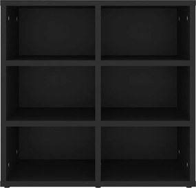 vidaXL Παπουτσοθήκη Μαύρη 52,5 x 30 x 50 εκ.
