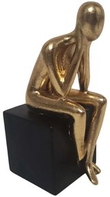 Διακοσμητική Φιγούρα 844395 11,7x7,4x19,2cm Black-Gold Ankor Πολυέστερ