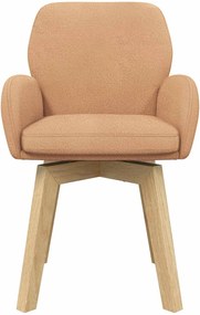 vidaXL Καρέκλες φαγητού 6 τμχ. Μπουκλέ Μπεζ 59 x 57 x 85 εκ.
