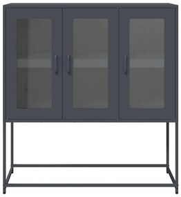 vidaXL Ντουλάπι Ανθρακί 100,5x39x107 εκ. από Χάλυβα Ψυχρής Έλασης