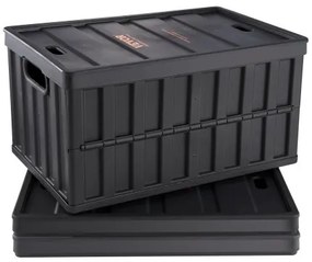 VEVOR Collapsible Storage Bins with Lids, 65L 3 Packs, Folding Plastic Stackable Utility Crates with Handles, Large Heavy Duty Containers for Clothes, Toys, Books, Snack, Shoes, and Grocery Organizing