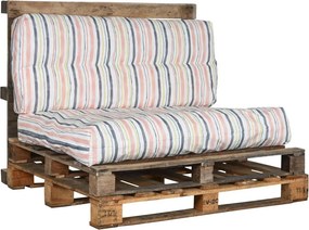 Μαξιλάρι DKD Home Decor Γη Πολύχρωμο Αλουμίνιο Ρίγες 120 x 80 x 16 cm