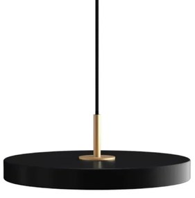 Φωτιστικό Οροφής Asteria Plus Mini Brass 2293 Φ31x10.5cm Led 1200lm 18W 2400-3000k Black Umage