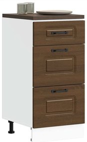 vidaXL ντουλάπι βάσης κουζίνας Kalmar Καφέ δρυς Επεξεργασμένο Ξύλο