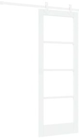 vidaXL Συρόμενη Πόρτα Λευκό 73.5 x 198.5 εκ. Ξύλο και μέταλλο
