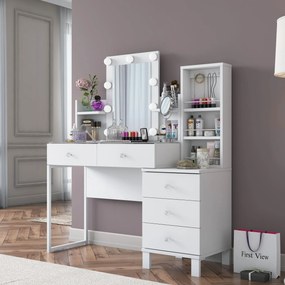 Τουαλέτα Μακιγιάζ Λευκό BUNO 120x40x136.8