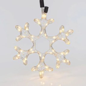 ΧΙΟΝΟΝΙΦΑΔΑ, ΘΕΡΜΟ ΛΕΥΚΟ, LED, ΜΕ 2m ΦΩΤ/ΝΑ, 25x25cm,IP44 600-20020