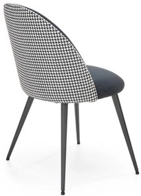 K478 chair, color: black - white DIOMMI V-CH-K/478-KR