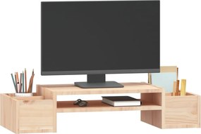 vidaXL Βάση Οθόνης 70 x 27,5 x 15 εκ. από Μασίφ Ξύλο Πεύκου