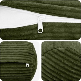vidaXL Κάλυμμα Μαξιλαριού 2 pcs HEERLEN Πράσινο Ø 15 x 40 εκ