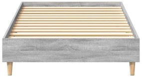 vidaXL Σκελετός Κρεβατιού Γκρι sonoma 90 x 200 cm Επεξεργασμένο ξύλο