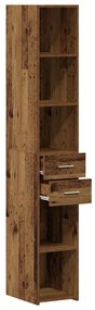 vidaXL Highboard Παλαιό ξύλο 30 x 42.5 x 185 εκ Επεξεργασμένο ξύλο