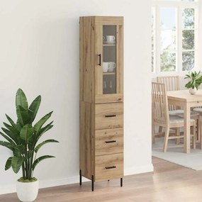 VidaXL Highboard Artisan Oak 34,5 x 34 x 180 εκ. Επεξεργασμένο Ξύλο