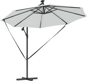 vidaXL Ομπρέλα ηλίου 294 x 294 x 248 cm Πολυεστέρας και Αλουμίνιο