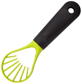 Καθαριστής και κόφτης αβοκάντο Trebonn AVOCADO 1523201, 20 cm, Μαλακή λαβή, Οπή για κρέμασμα, Μαύρο/Κίτρινο