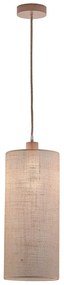 Φωτιστικό Οροφής Senso 4216300 D200 Beige Viokef Wood, Fabric