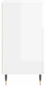 vidaXL Ντουλάπι Γυαλιστερό Λευκό 60x35x70 εκ. από Επεξεργασμένο Ξύλο