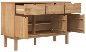 vidaXL Ντουλάπι OTTA 114 x 43 x 73,5 εκ. από Μασίφ Ξύλο Πεύκου