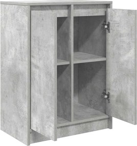 vidaXL Ντουλάπι Γκρι Σκυροδέματος 57x34x76 εκ. Επεξεργασμένο Ξύλο