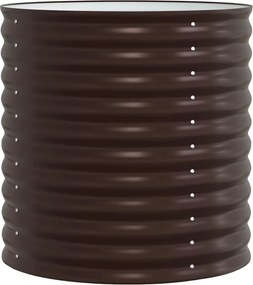 vidaXL Ανεβασμένο Κρεβάτι Καφέ 80 x 80 x 81 cm Ατσάλι