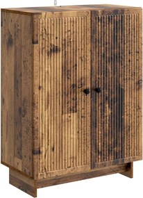vidaXL Πλαϊνό γραφείο Παλαιωμένο ξύλο 66 x 34,5 x 90 εκ