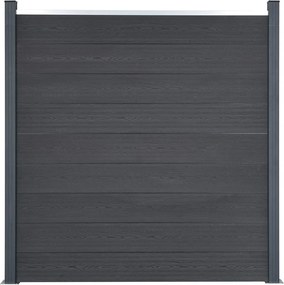 vidaXL Σετ Πάνελ Περίφραξης Καφέ 353x186 εκ. από WPC
