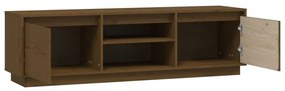 vidaXL Έπιπλο Τηλεόρασης Καφέ Μελί 140x35x40 εκ. από Μασίφ Ξύλο Πεύκου