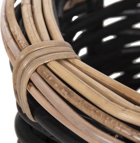 ΣΕΤ 2 ΚΑΛΑΘΙΑ POTTS HM4379 ΜΑΥΡO&ΦΥΣΙΚΟ ΧΡΩΜΑ- CL RATTAN Φ61+Φ45εκ.