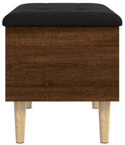 vidaXL Παγκάκι Αποθήκευσης Καφέ Δρυς 62x42x46 εκ. από Επεξ. Ξύλο