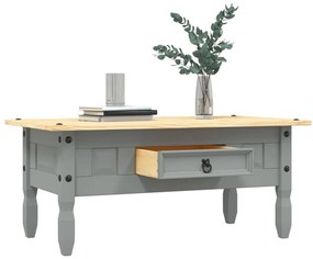 vidaXL Τραπέζι Σαλονιού Μεξικ. Στιλ Corona Γκρι 100x55x44 εκ. Πεύκο