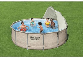 Bestway Θόλος Υπέργειας Πισίνας Λευκός